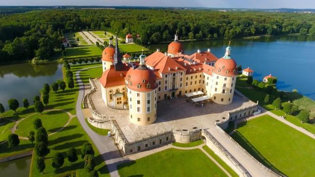 Barokní zámek Moritzburg a Drážďany