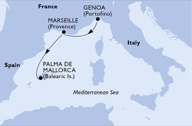 MSC Fantasia - Itálie, Francie, Španělsko