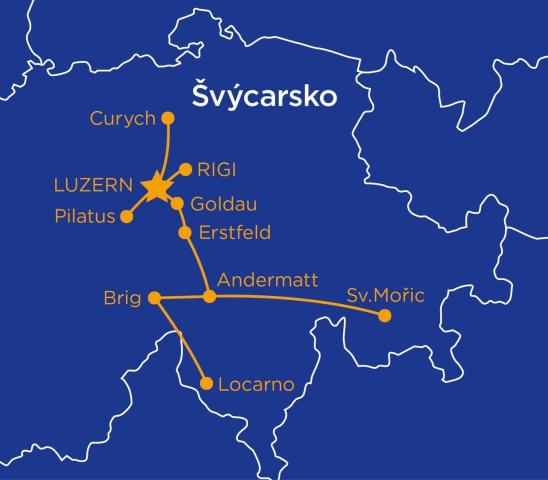 Nejkrásnější kouty Švýcarska panoramatickými drahami