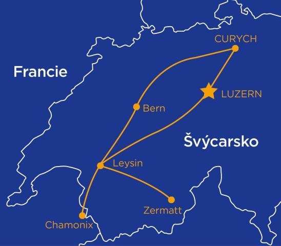 To nejlepší ze Švýcarska letadlem a vlakem