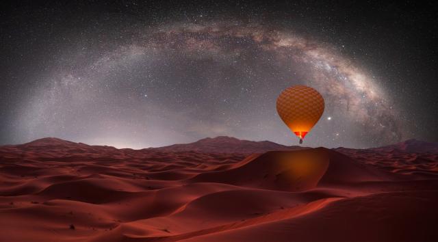 Saharské duny v oblasti Merzouga