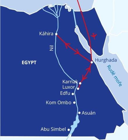 Malý okruh Egyptem s koupáním v Hurghadě