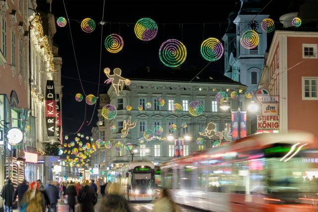 Linz - vánoční trhy vlakem
