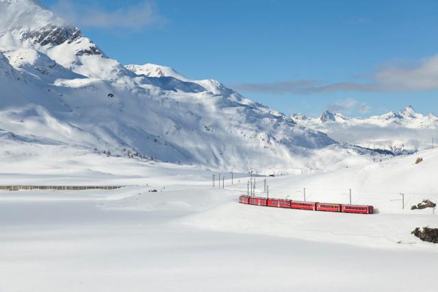 Zasněžené Alpy trasou Bernina a Glacier Expressu