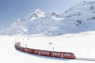 Zasněžené Alpy trasou Bernina a Glacier Expressu