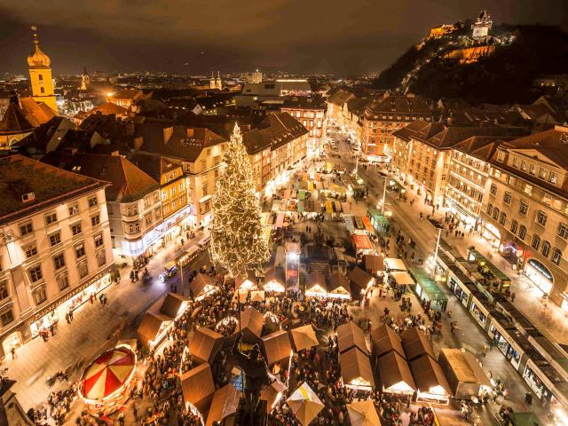 Graz - vánoční trhy vlakem