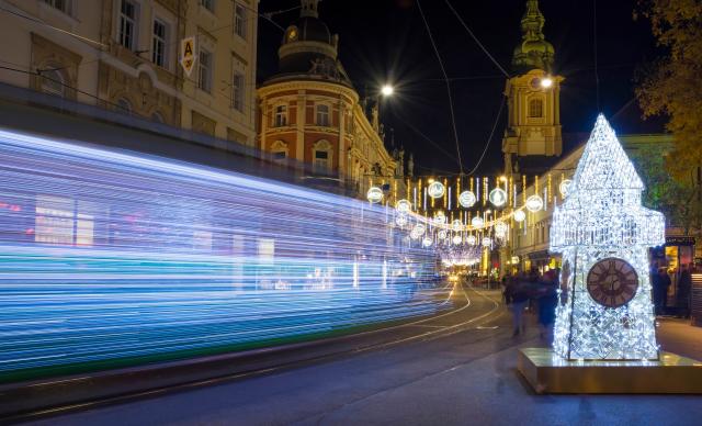 Graz - vánoční trhy vlakem