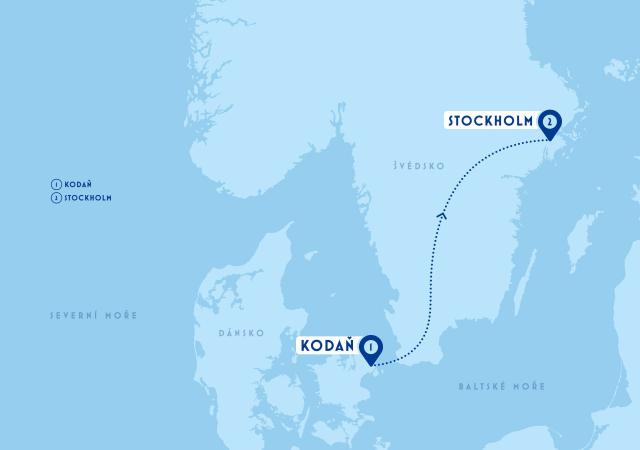 Skandinávie rychlovlakem - Kodaň a Stockholm