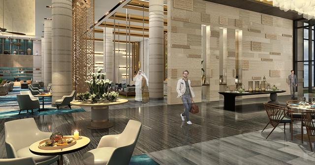 Hilton-Abu-Dhabi-Yas-Island-LOBBY-VIZUALIZACE