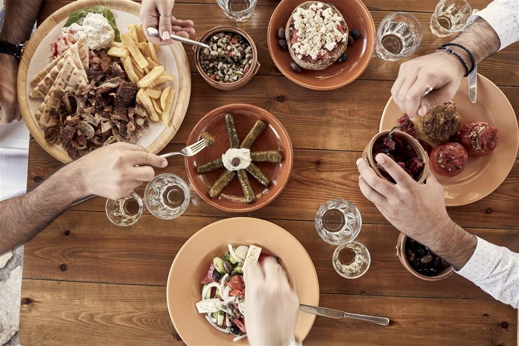 candia friends eating traditional cretan.jpg