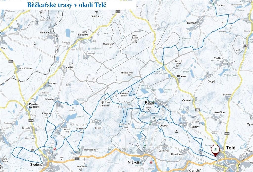 běžecké trasy v okolí