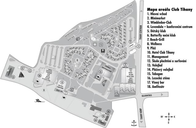 Mapka areálu