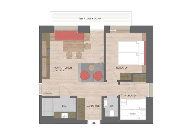 Apartmán Comfort 4+1 osoby