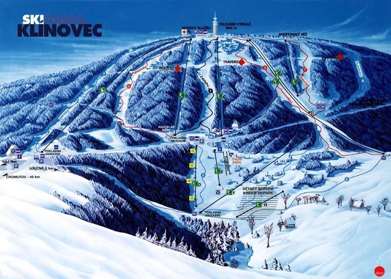 Ski areál Klínovec - jih