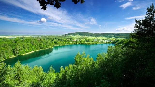 Tyrkysové jezero - Národní park Wolin
