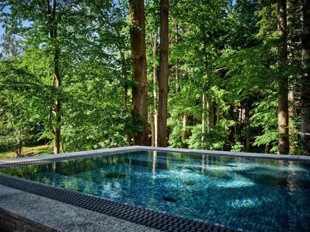 Pohled na venkovní bazén v hotelu BERGO RESORT & SPA