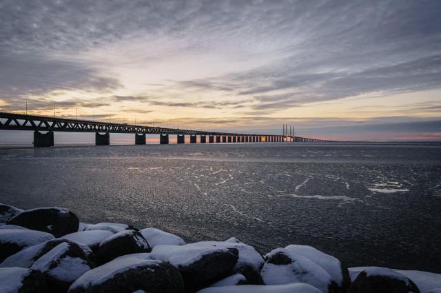 Druhý den přejedeme vlakem z kodaně do Malmö přes Öresundský mo