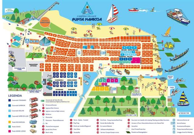 Mapa areálu (pozn.: konkrétní ubytovací jednotku nelze vybrat p