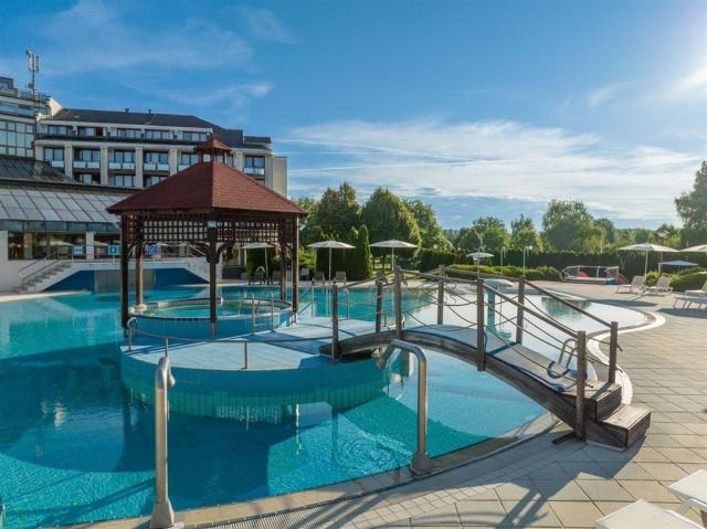 Venkovní bazén u hotelu Ajda