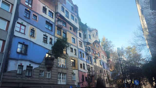 Vídeň Hunderwasser Haus 01