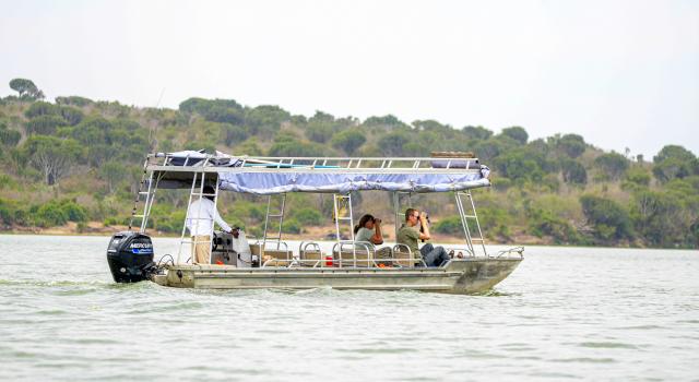Uganda   lodní safari