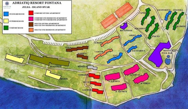Fontana Resort - apartmány Comfort - Jelsa (ostrov Hvar) -  - C