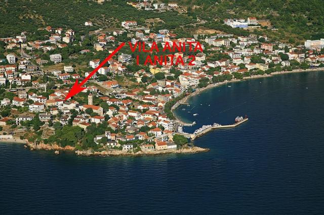 Anita vila - pozice na mapě - Gradac -  - Chorvatsko