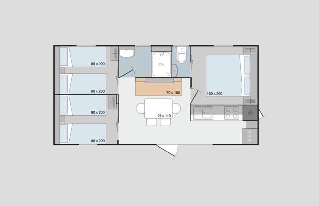 Dole Navores kemp mobil home - MH PREMIUM - Živogošće -  - Chor