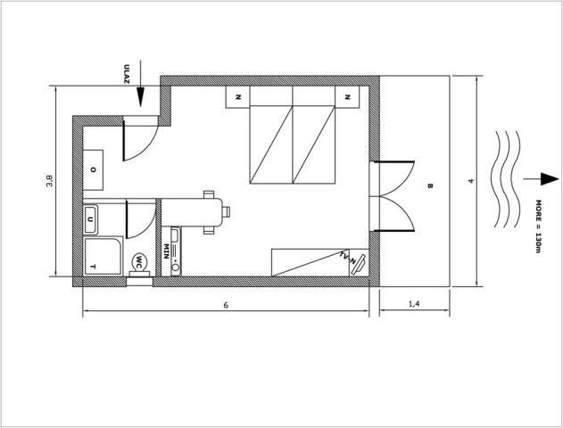 Vila Neda-Maršić - třílůžkové studio č. 2 - Gradac - Chorvatsko