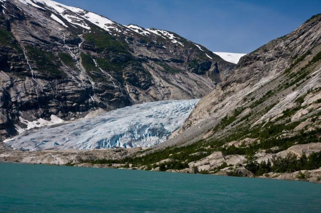 Ledovcový splaz Nigardsbreen