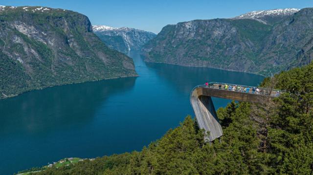 Vyhlídka Stegastein nad Aurlandsfjordem