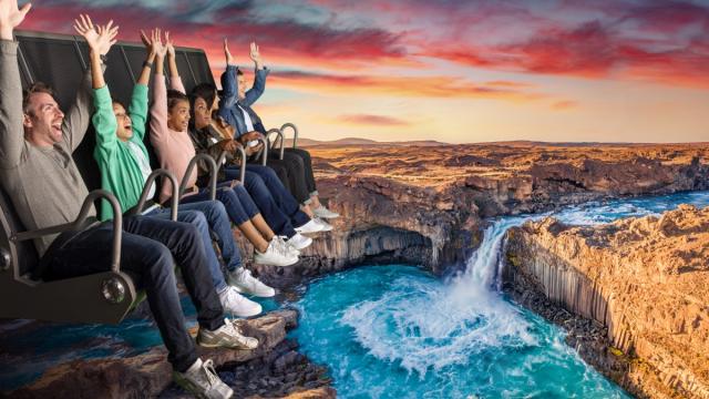projekce FlyOver Iceland