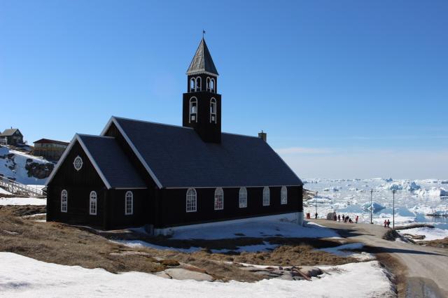 Dřevěný kostel v Ilulissat