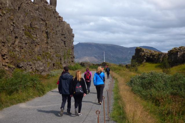NP Thingvellir, skála zákonů na sněmovních planích
