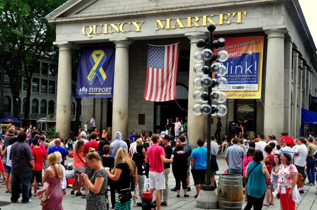 Quincy Market v Bostonu