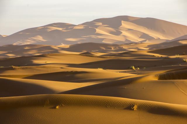 Písečné duny -  Erg Chebbi poblíž Merzouga - jihovýchodní Marok