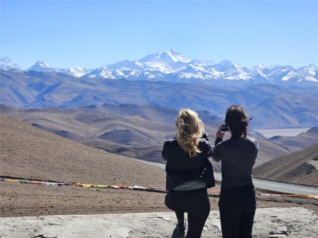 výhledy z panoramatické cesty směřující k Mt. Everestu