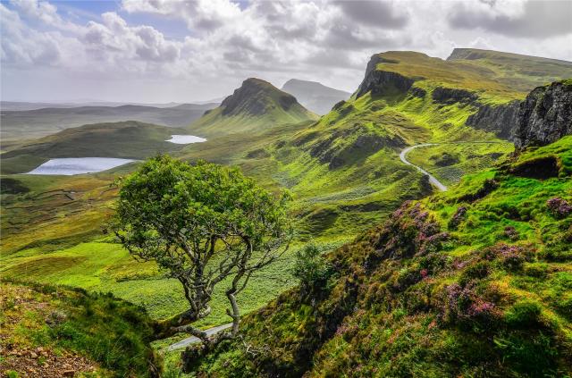 Skotsko, Isle of Skye - Quiraing mountains