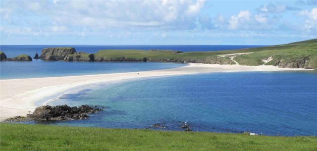 St Ninian pláž Shetlandy - Skotsko