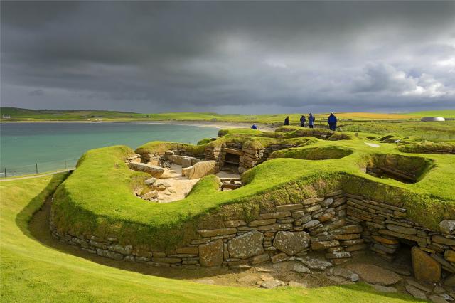 Prehistorická vesnice Jarlshof - Shetlandy - Skotsko