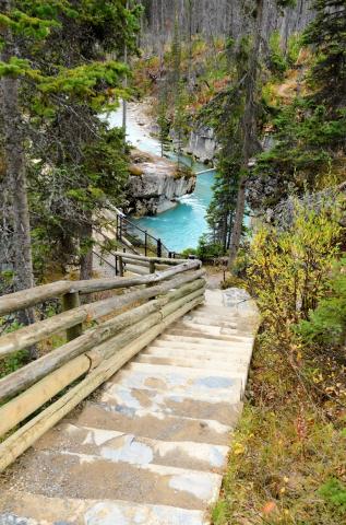Kanada - Marble Canyon, národní park Kootenay