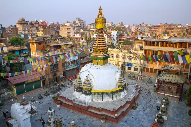 Nepál - Kathmandu - stupa Kathesimbu