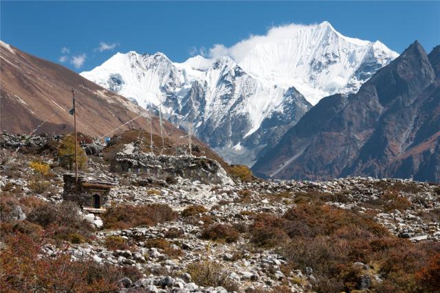 pohoří Langtang dosahující výšky 7 234 m n. m.