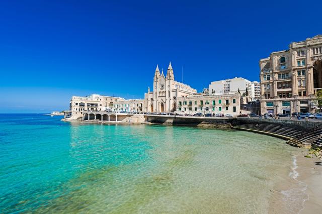 ST JULIANS, MALTA - APRIL 13, 2014 Our Lady of Mount Carmel Chu