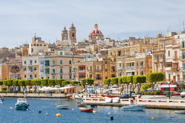 View of Valletta from board of yacht, Malta._shutterstock_38358