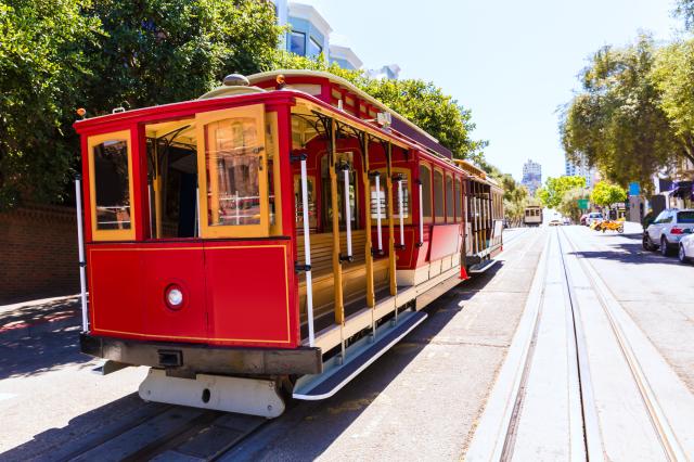 USA - San Francisco - typické cable cars
