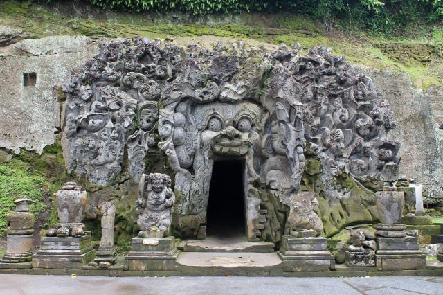 The temple of Goa Gajah near Ubud on the island of Bali, Indone