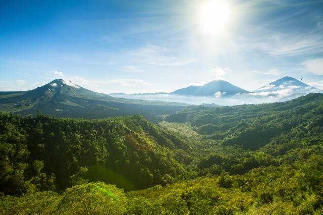 Bali - sopka Batur, hora Agung