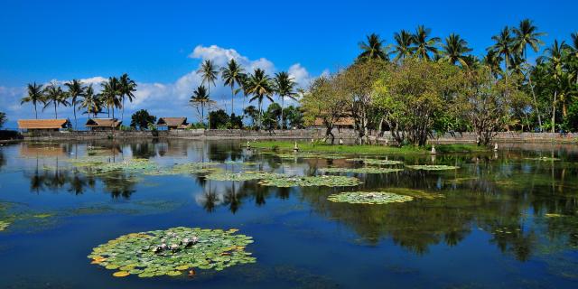 Beautiful pond in Candidasa, Bali, Indonesia_shutterstock_41373