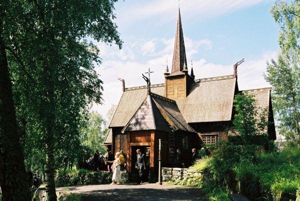 Svatba ve skanzenu v Lillehammeru